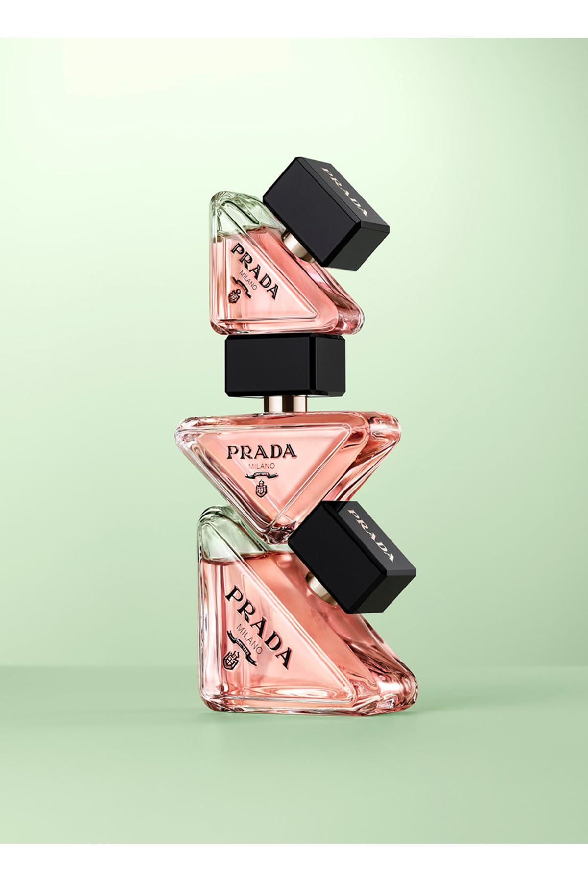 Prada Paradoxe bottle side view—sleek design for modern sophistication.