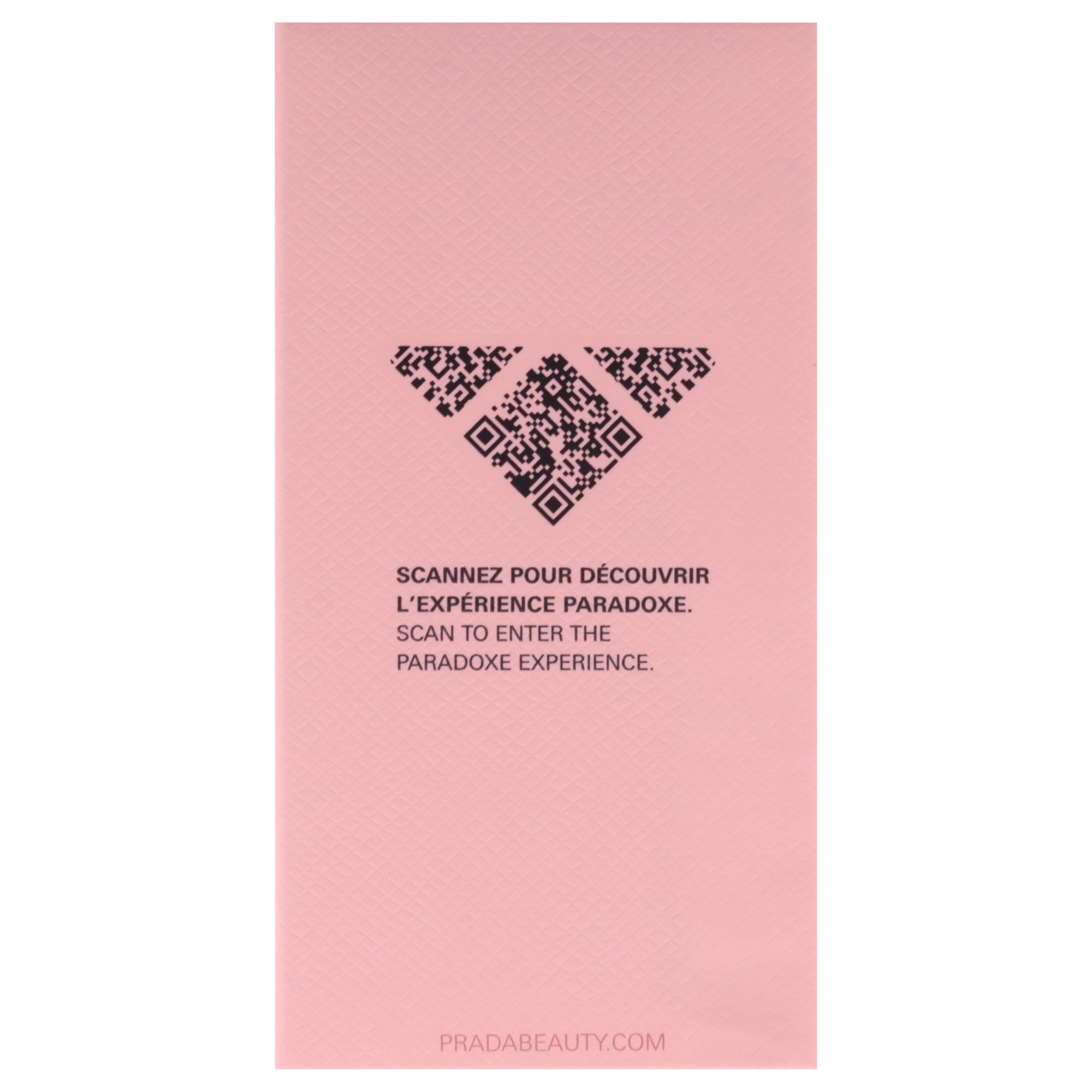 Prada Paradoxe Intense moss accord detail emphasizes depth.