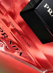 Prada Paradoxe Intense packaging box showcases luxury gifting appeal.