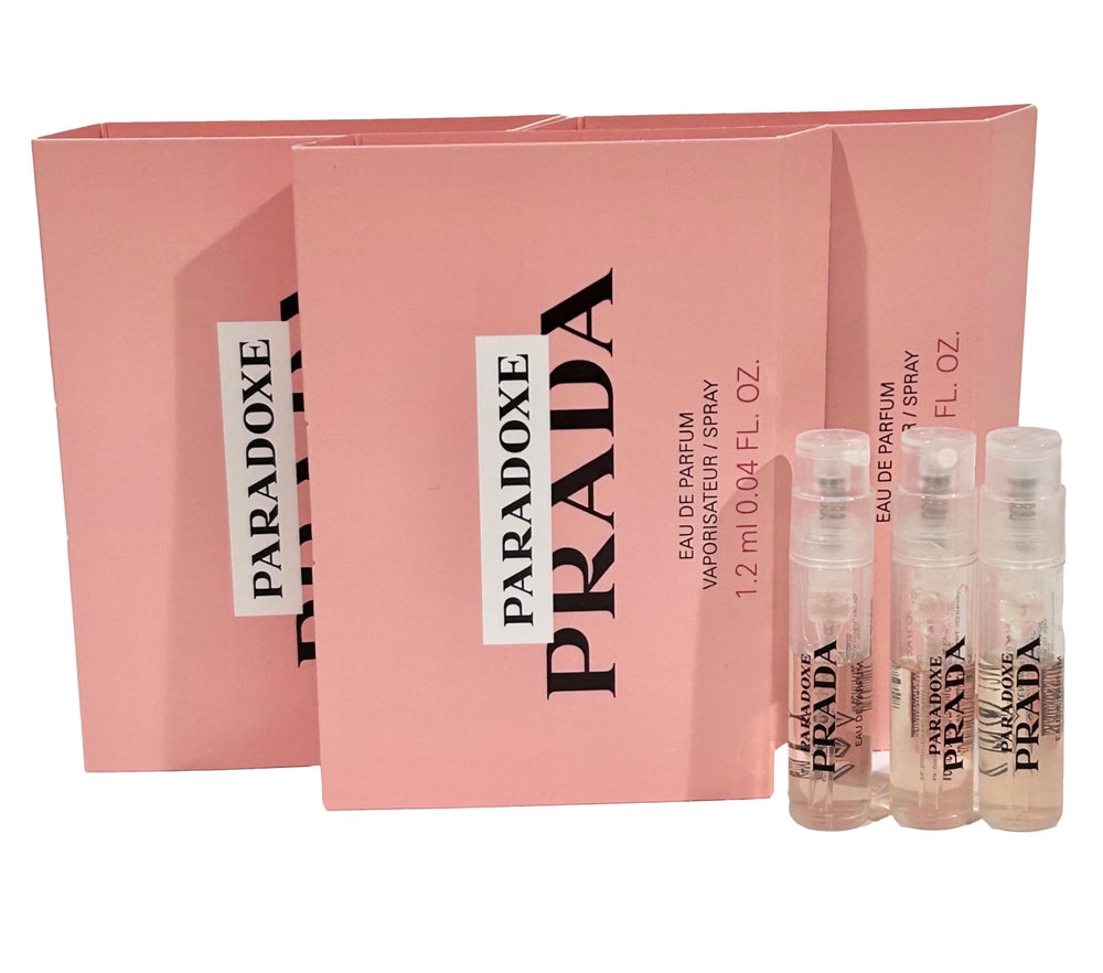 Prada PARADOXE bottle-pour: a travel-ready sample for trying the scent on-the-go.