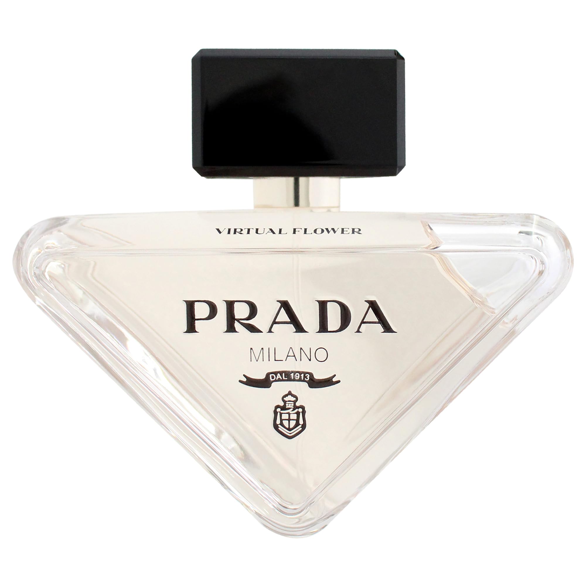 Prada Paradoxe Virtual Flower label shows premium branding and sustainable refill compatibility.
