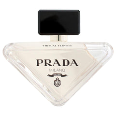 Prada Paradoxe Virtual Flower label shows premium branding and sustainable refill compatibility.