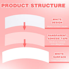 Prasacco wig tape double-sided close-up highlights gentle skin-friendly design.