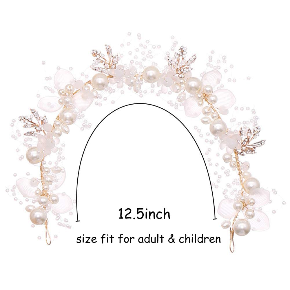 PRDGIRL headband includes bobby pins and ribbons for secure placement