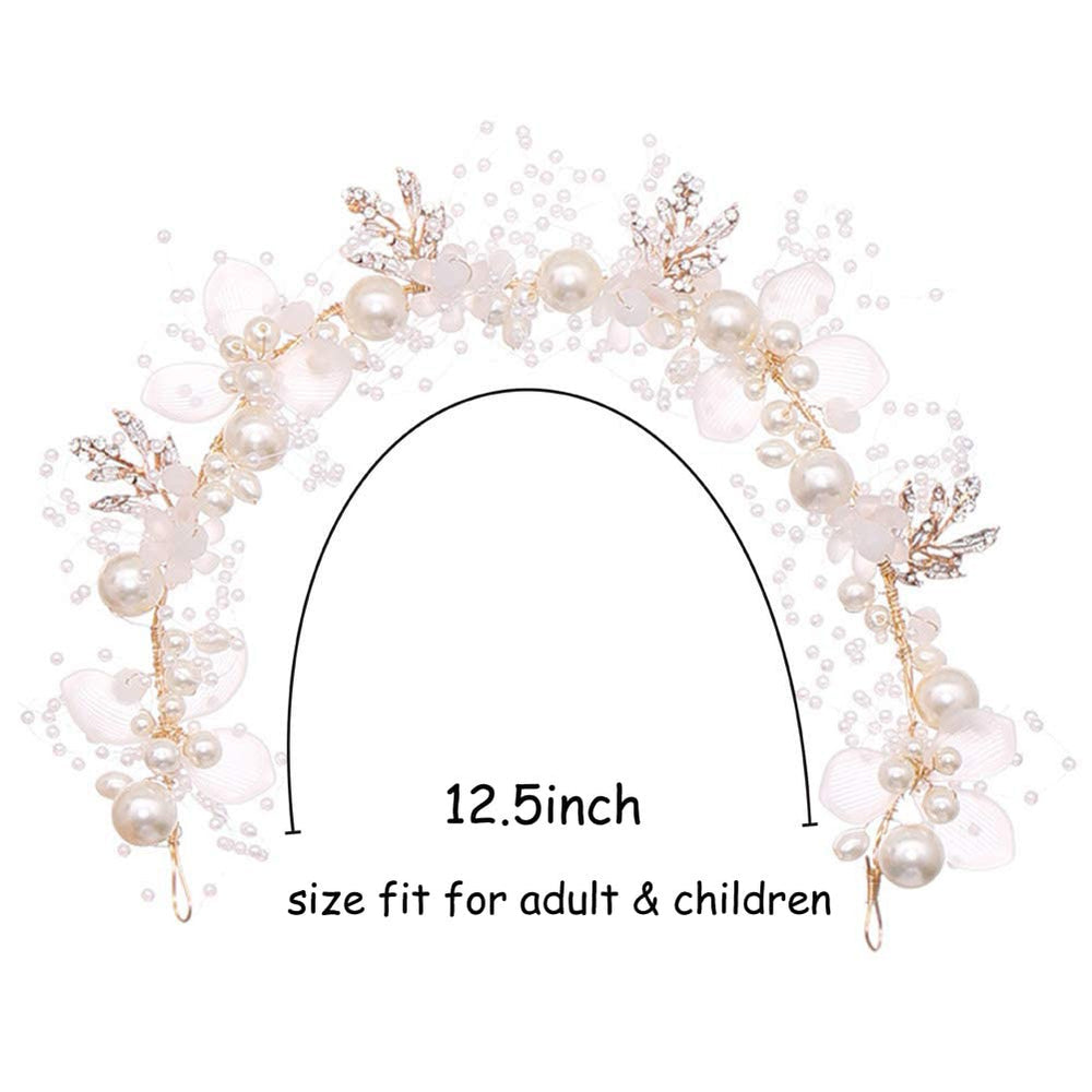 PRDGIRL headband includes bobby pins and ribbons for secure placement