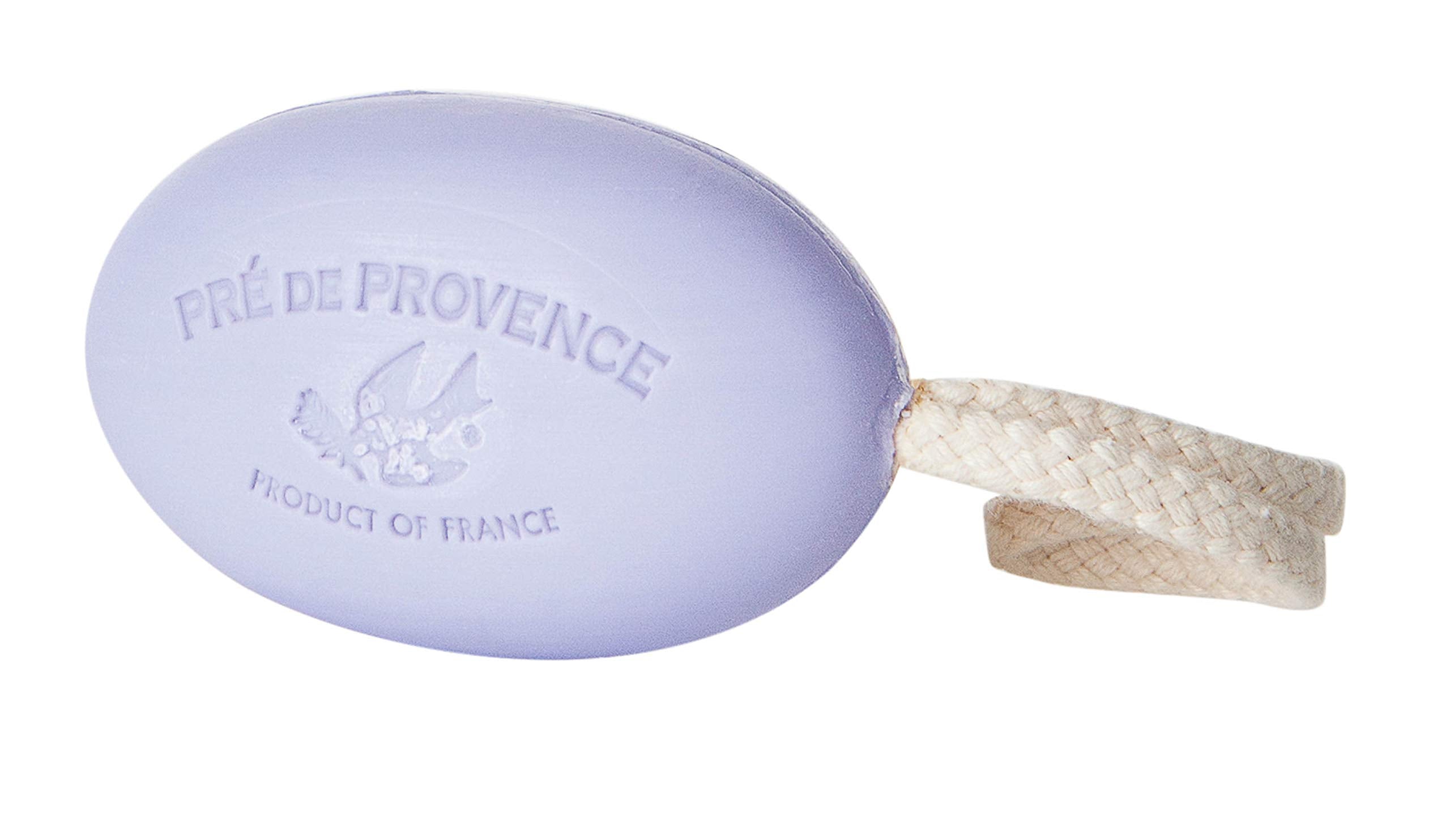 Pre de Provence luxury soap on a rope evokes French spa moments with lavender fragrance.