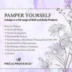 Pre de Provence lavender soap on a rope close-up showing creamy lather and elegant texture.