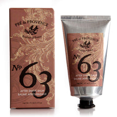 Pre de Provence No.63 after shave balm jar showing soothing hydration for everyday grooming
