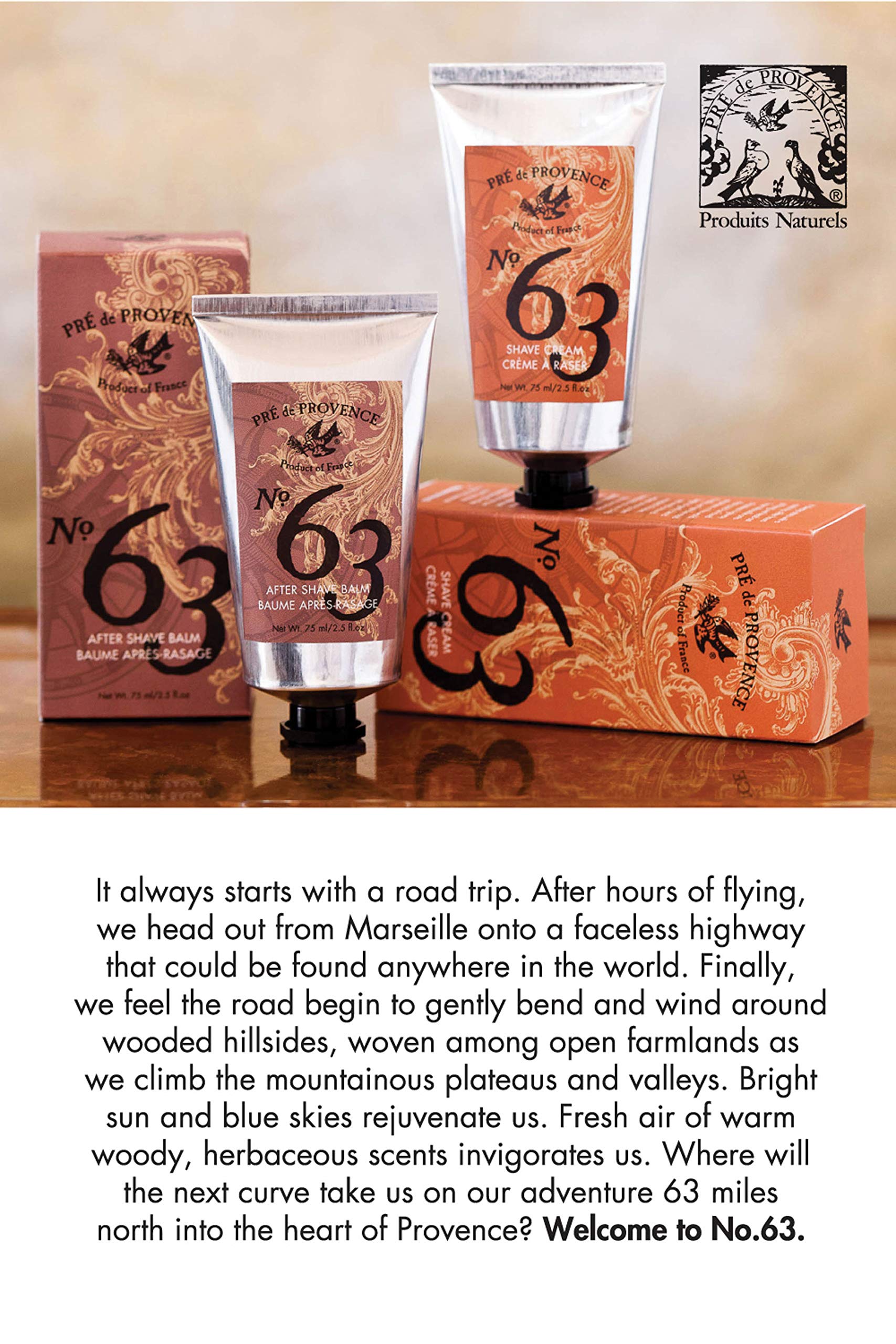 Pre de Provence No.63 bath soap bar creates a fragrant cleansing lather