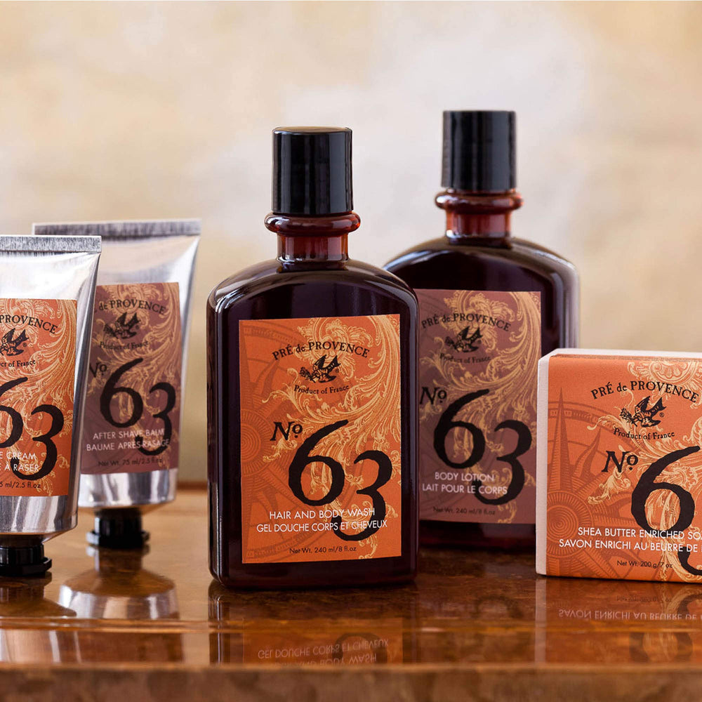 Pre de Provence No.63 beard oil dropper nourishes whiskers for a soft finish