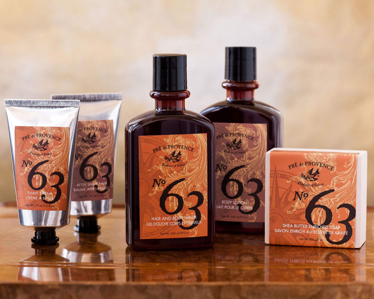 Pre de Provence No.63 shave cream tube provides rich foam for precise lines