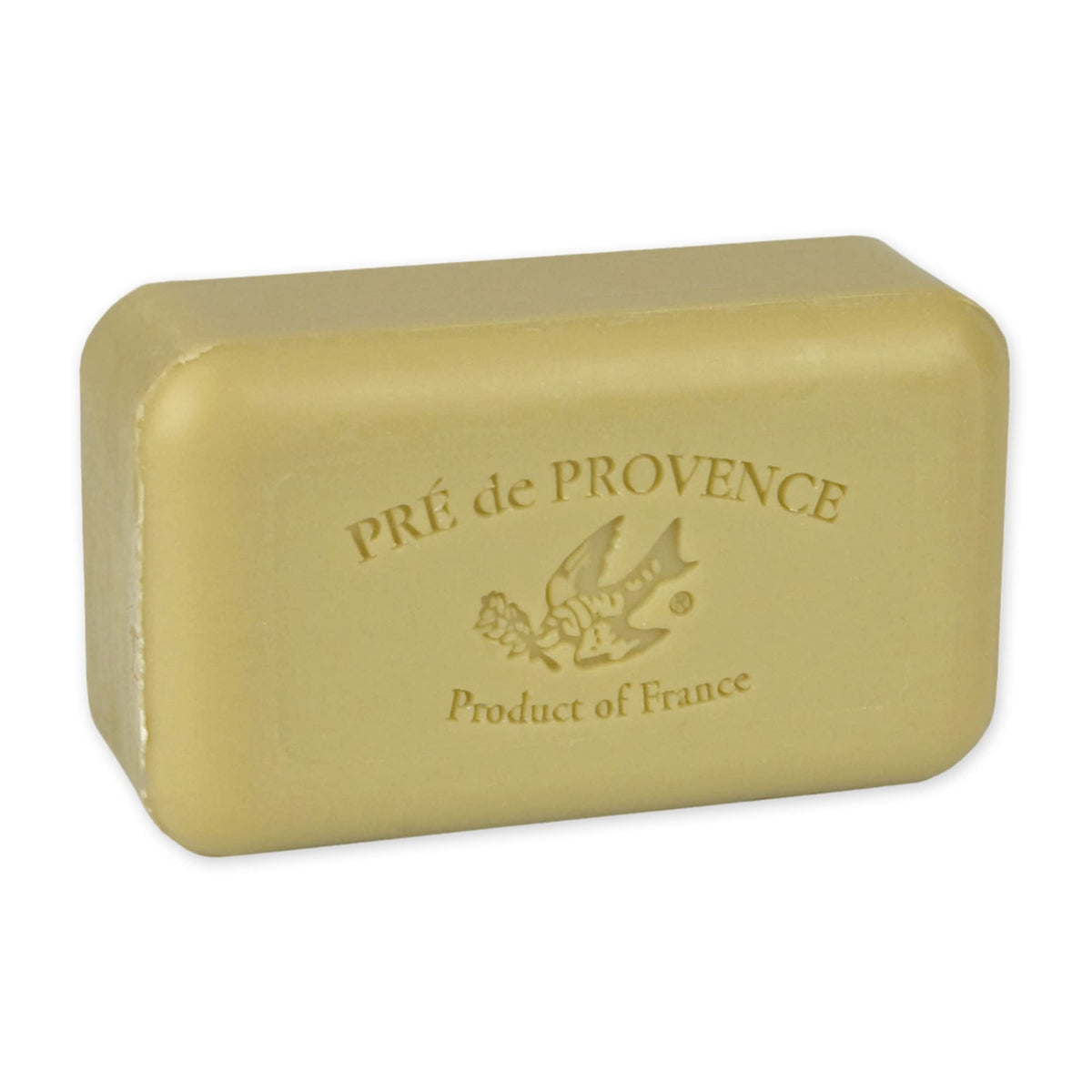 Pre de Provence Verbena soap bar front view; rich lather and citrus notes.