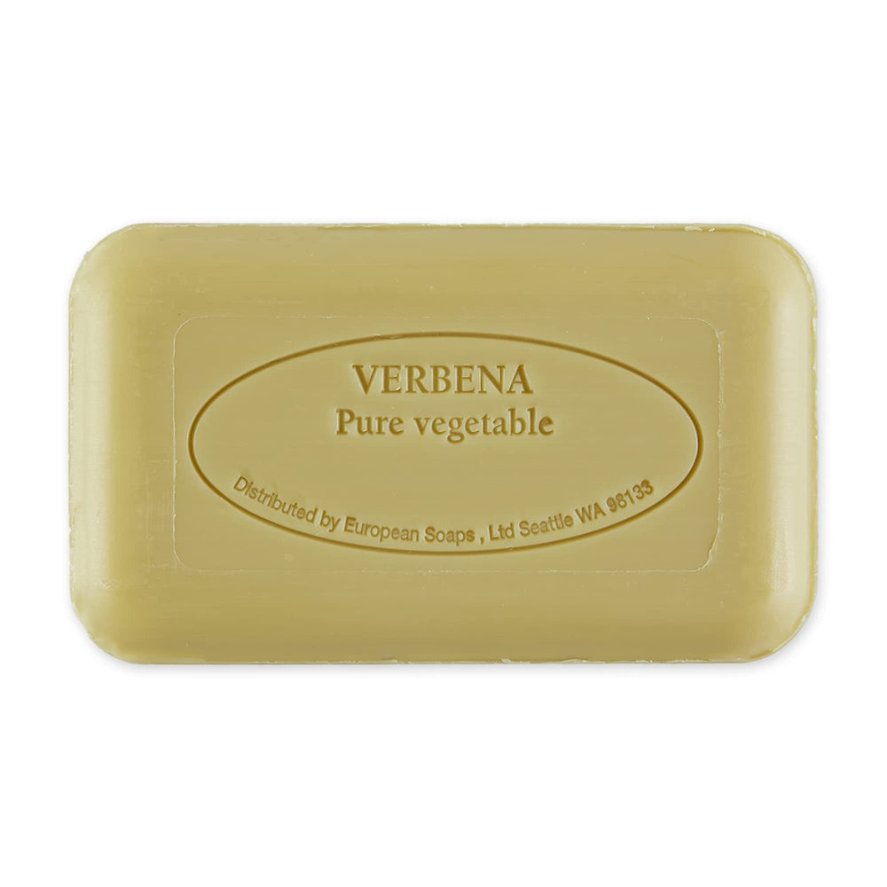 Pre de Provence Verbena soap bar with shea butter; nourishes and softens skin.