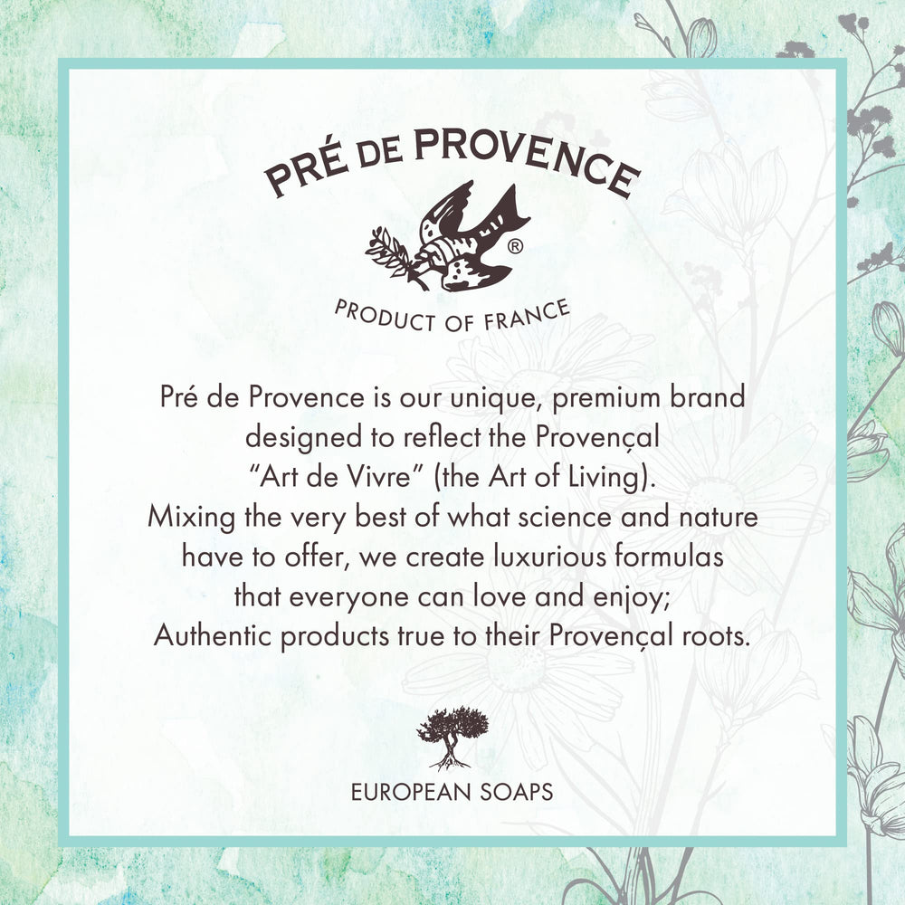Pre de Provence Verbena soap garden scent; fresh citrus at home.