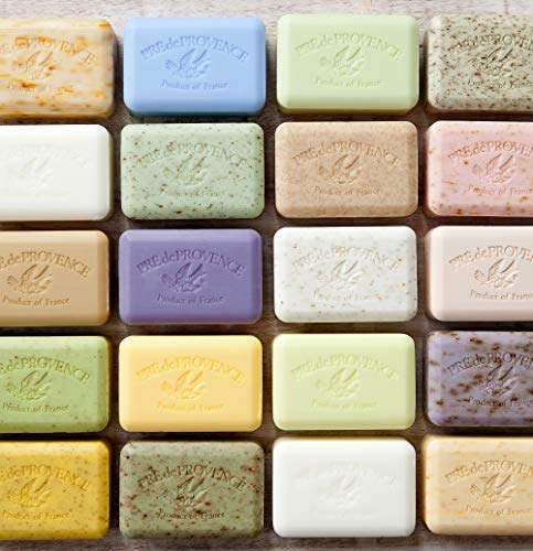 Pre de Provence Verbena soap hand-use; ideal at sink for guests.