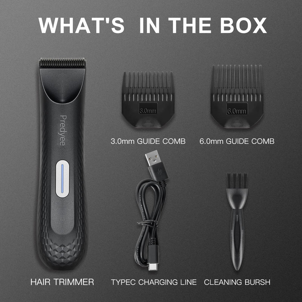 Predyee ceramic blade delivers smooth, nick-free grooming on sensitive areas.