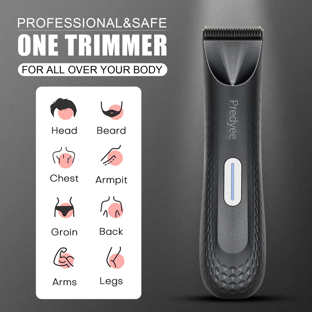 Predyee Trimmer includes 3mm and 6mm guards for adjustable grooming.