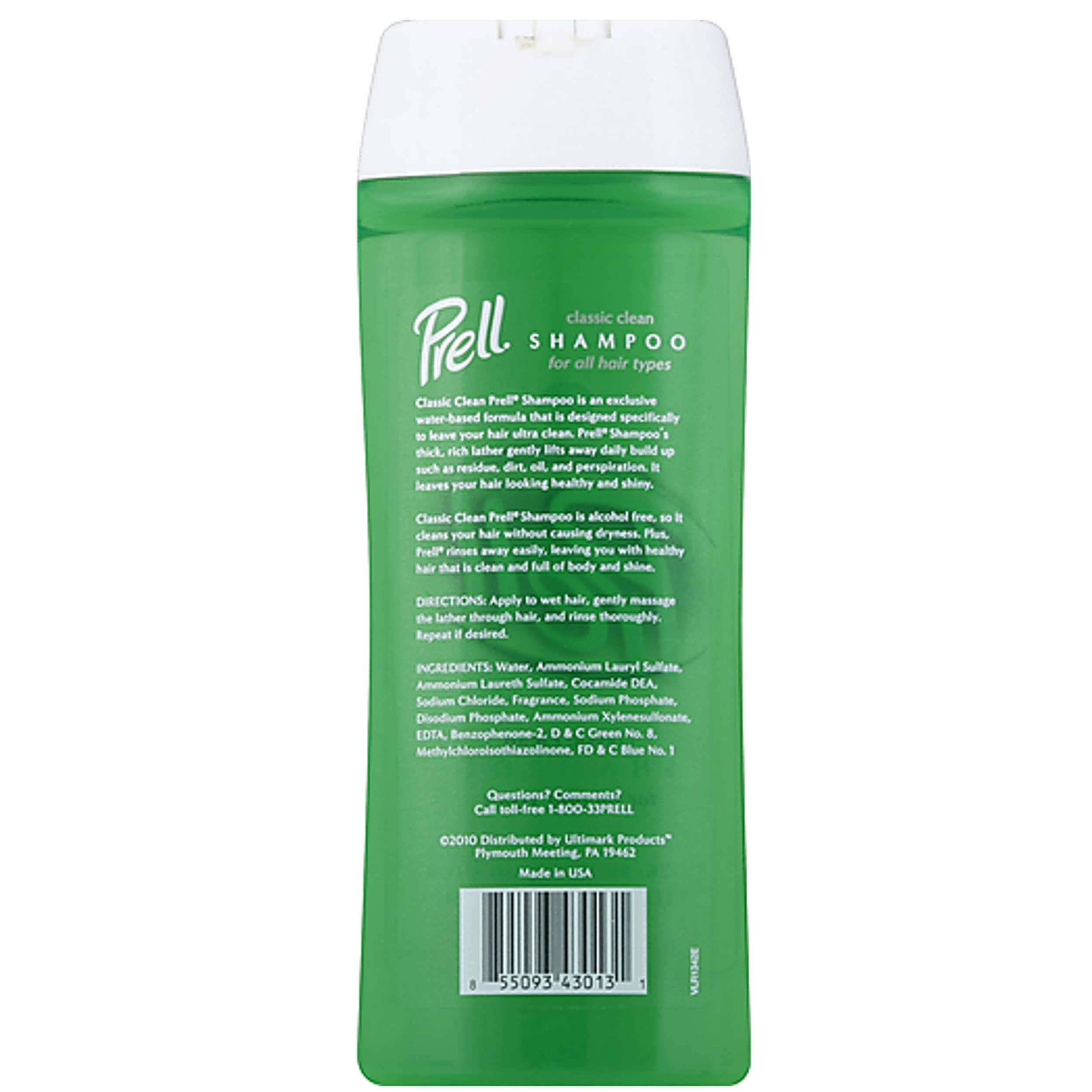 Prell daily-use-bottle on shelf signals simple everyday cleansing.