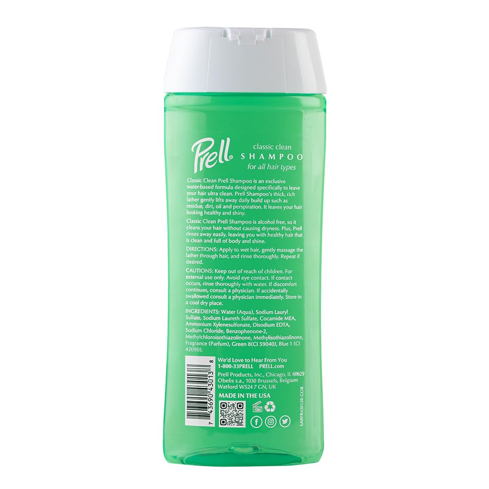 Prell Original Green Shampoo bathroom storage for convenient family use.