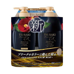 Premium EX Intense Damage Repair Shampoo bottle pour for easy, mess-free daily cleansing.
