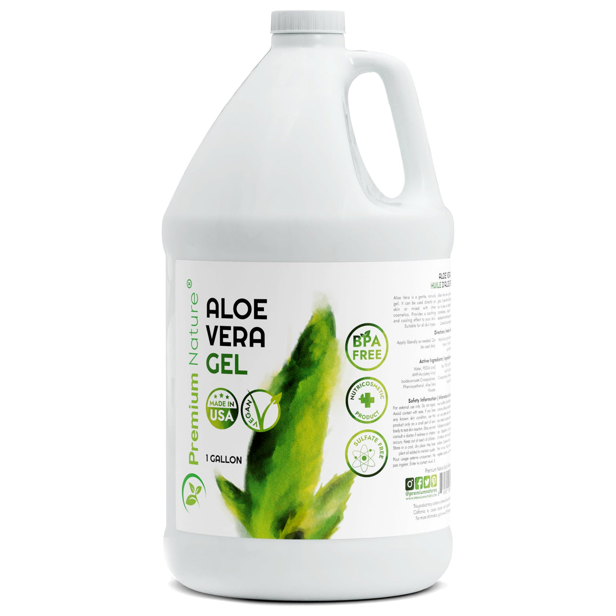 Premium Nature Pure Aloe Vera Gel for face application delivers gentle hydration and refreshing skin care.
