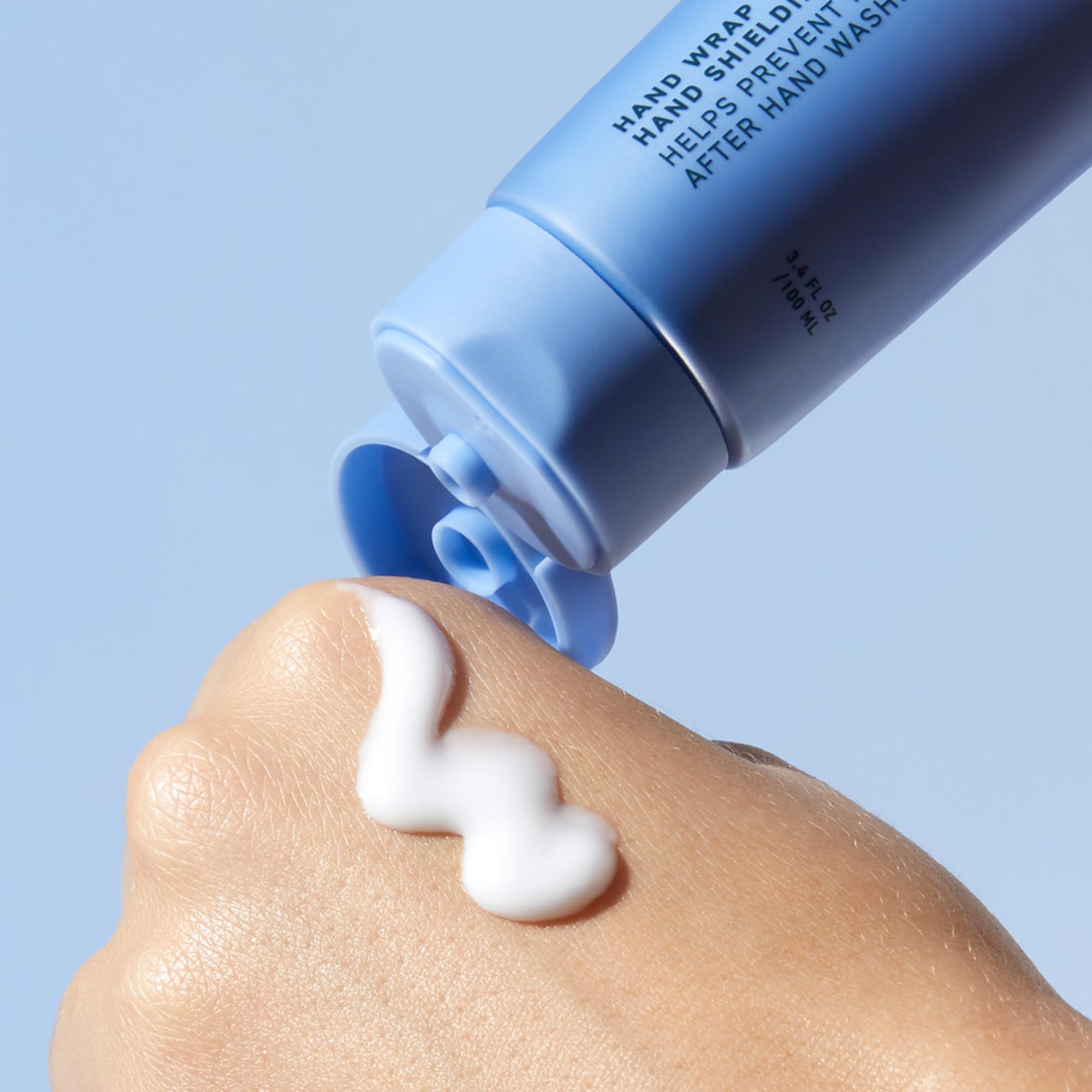 Prequel Skin Hand Wrap fragrance-free label emphasizes sensitive-skin suitability.