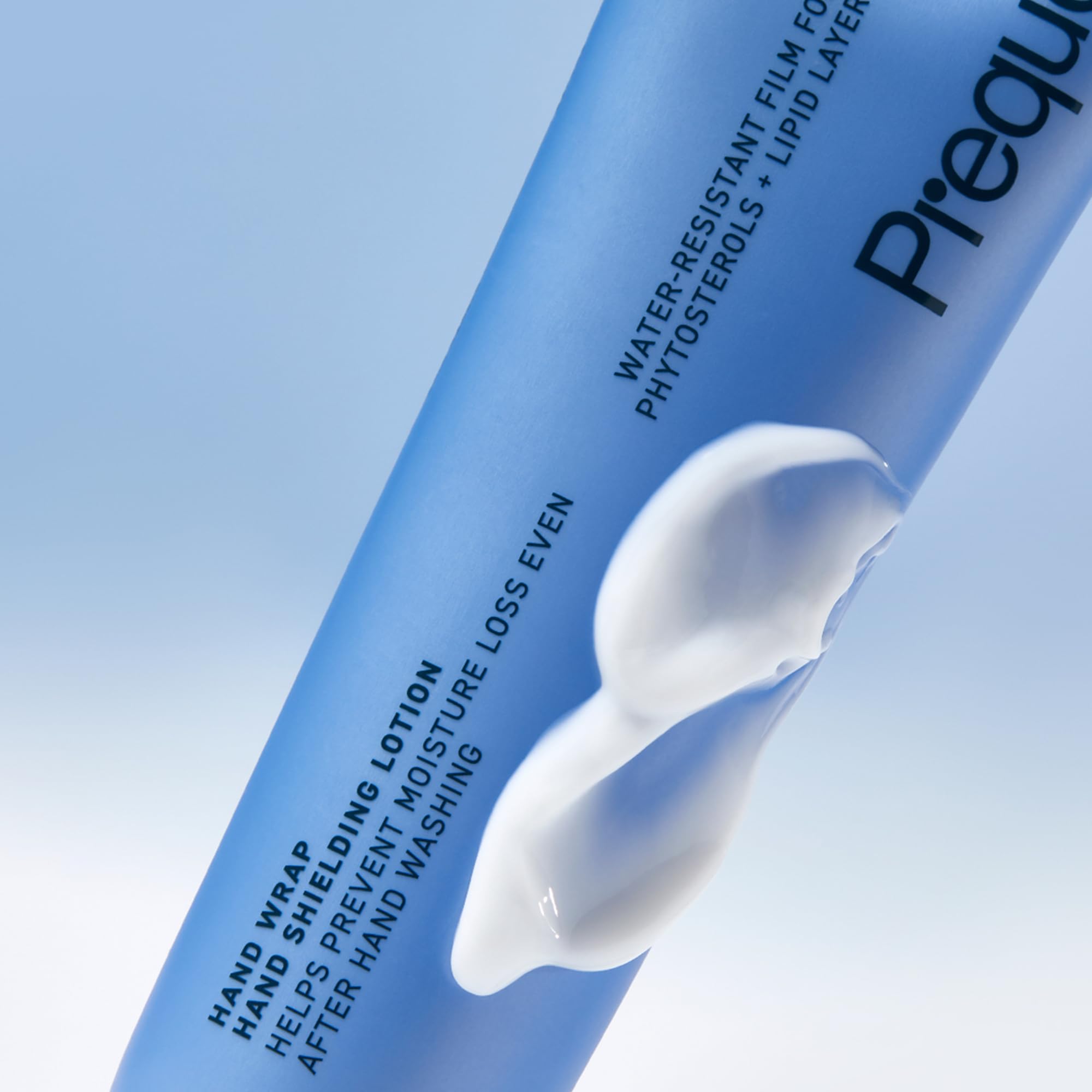 Prequel Skin Hand Wrap non-greasy cream texture absorbs quickly.
