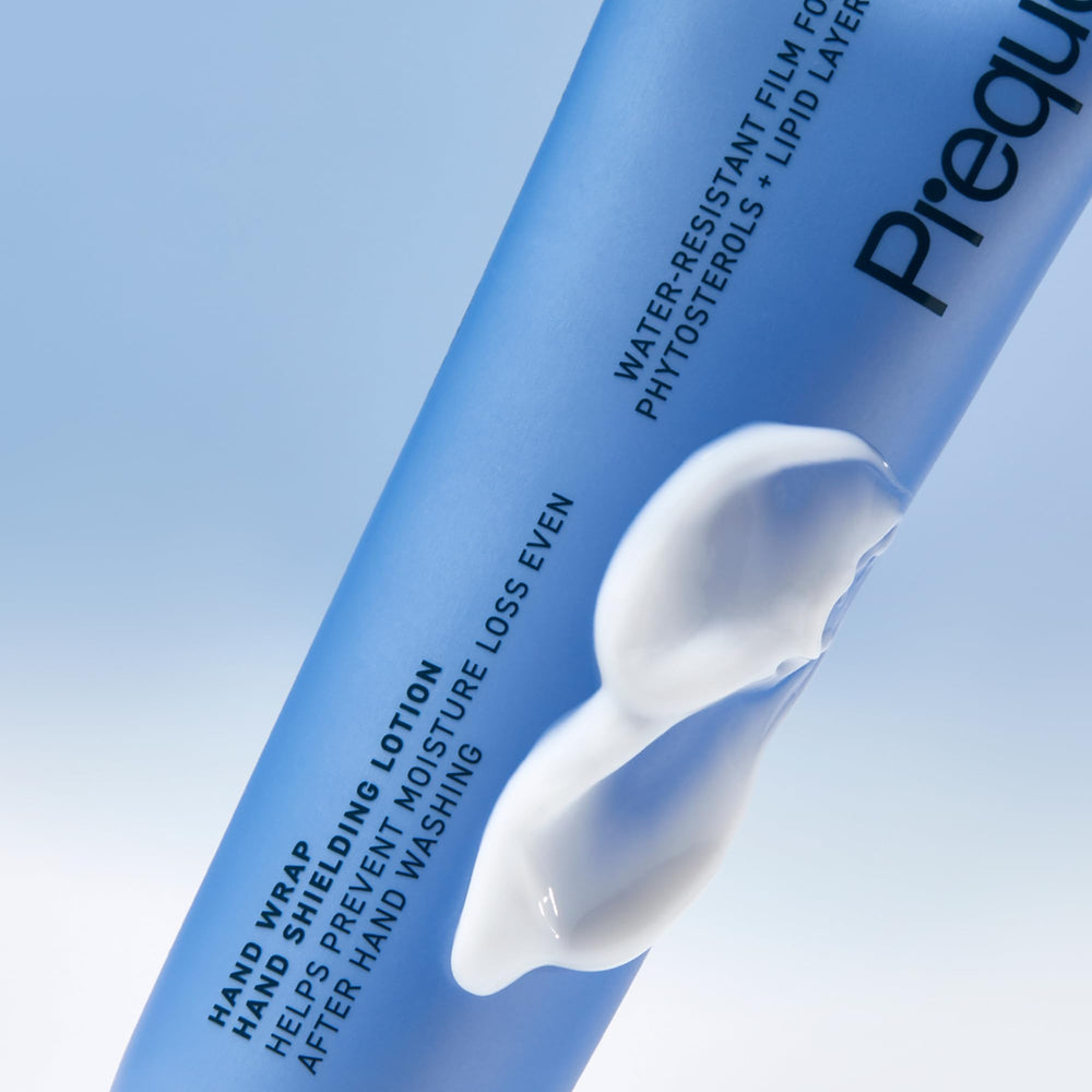 Prequel Skin Hand Wrap non-greasy cream texture absorbs quickly.