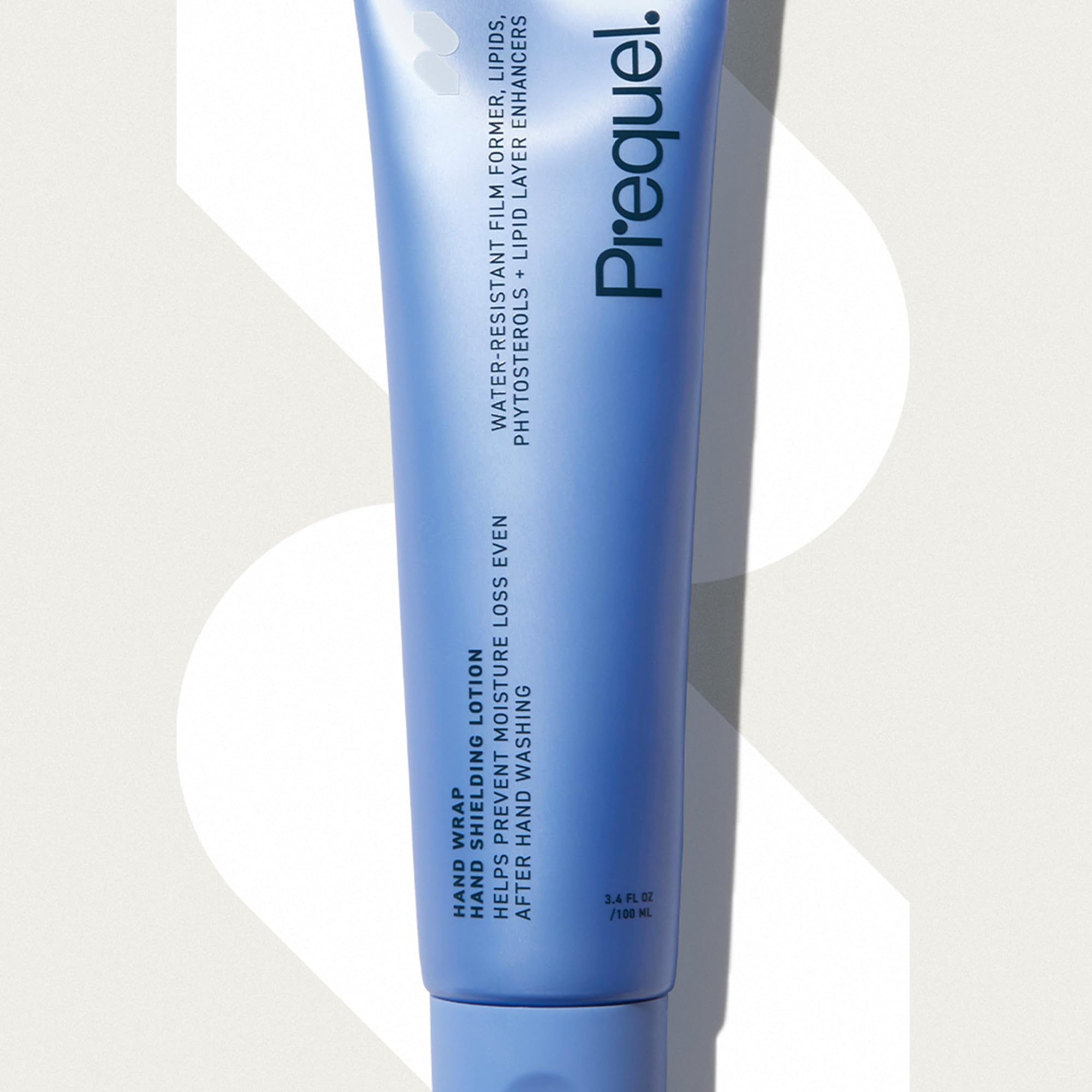 Prequel Skin Hand Wrap travel-size bottle fits easily in carry-ons.