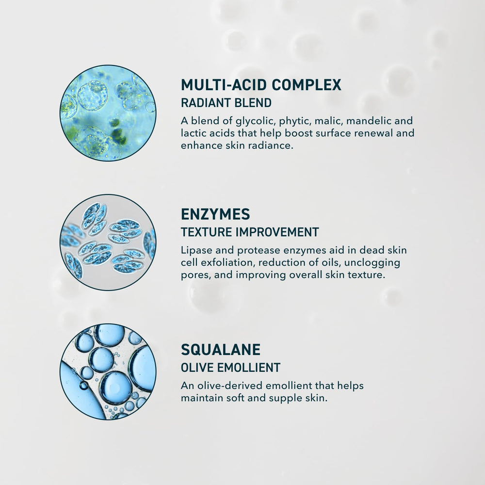 Milk-based texture of Prequel peel shown for hydrating exfoliation