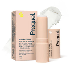 Prequel Skin Scar Solutions stick application forms a breathable moisture barrier.