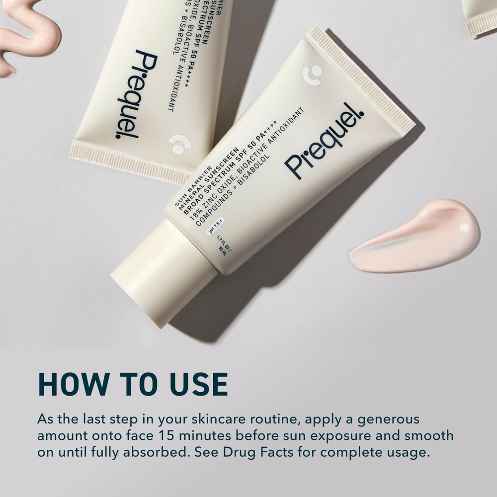 Prequel Skin Sun Barrier botanicals close-up signals soothing extracts