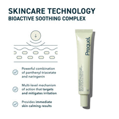 Prequel Skin Utility Gel applied on face, elbows, and knees for dry skin relief.