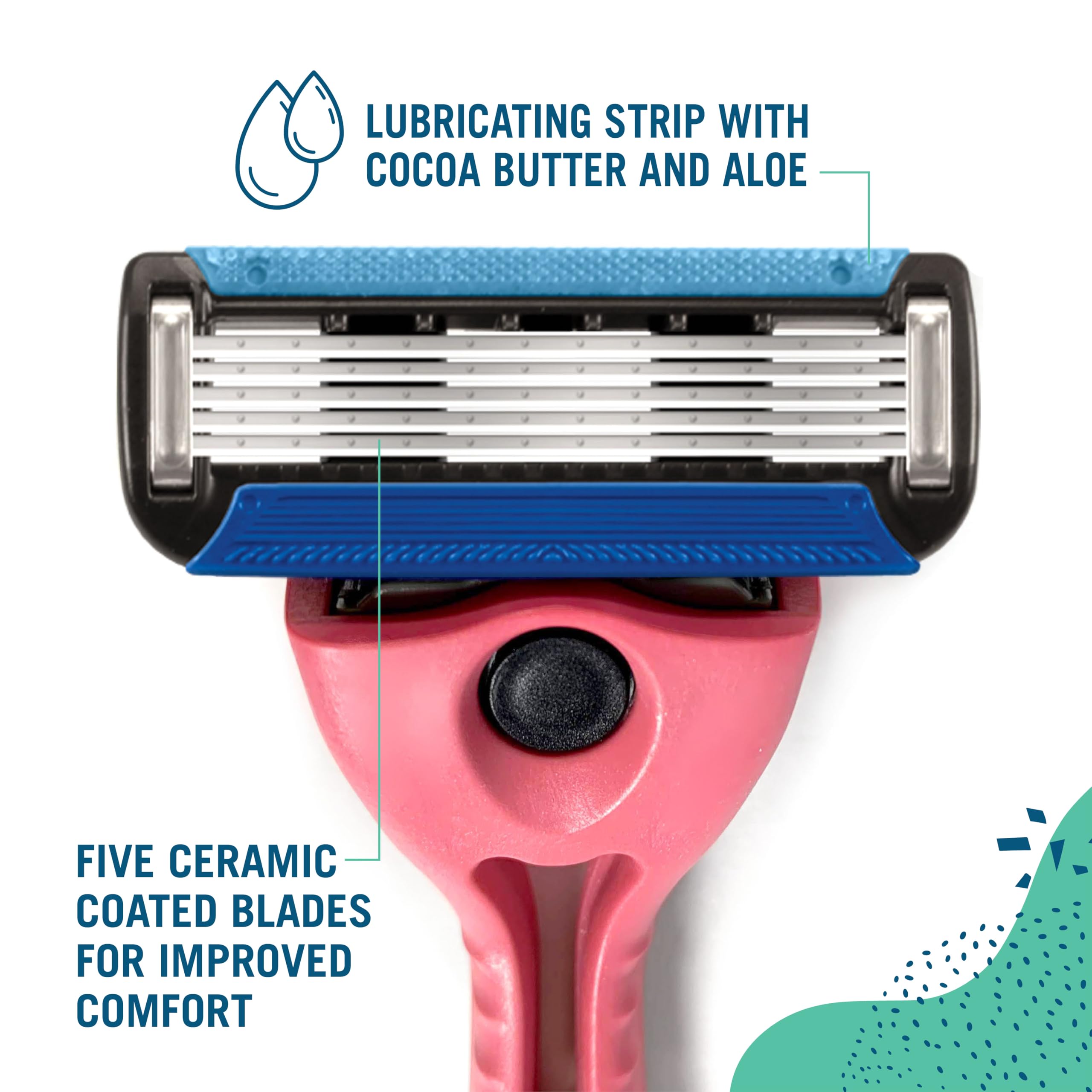 Preserve Shave5 eco-packaging using post-consumer recycled paperboard.
