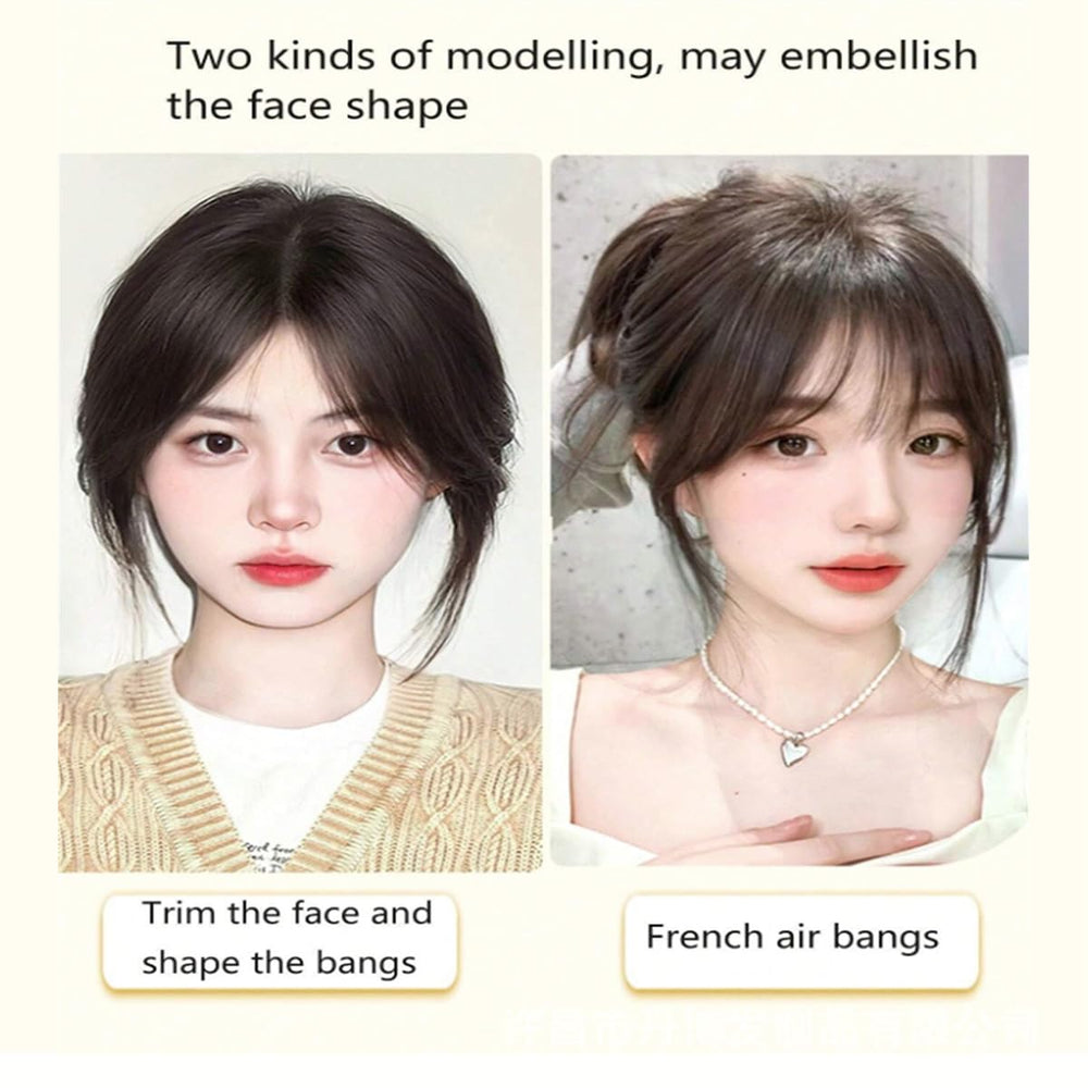 pretelytiti bangs versatile-style demonstrates flexible styling for parties or daily wear