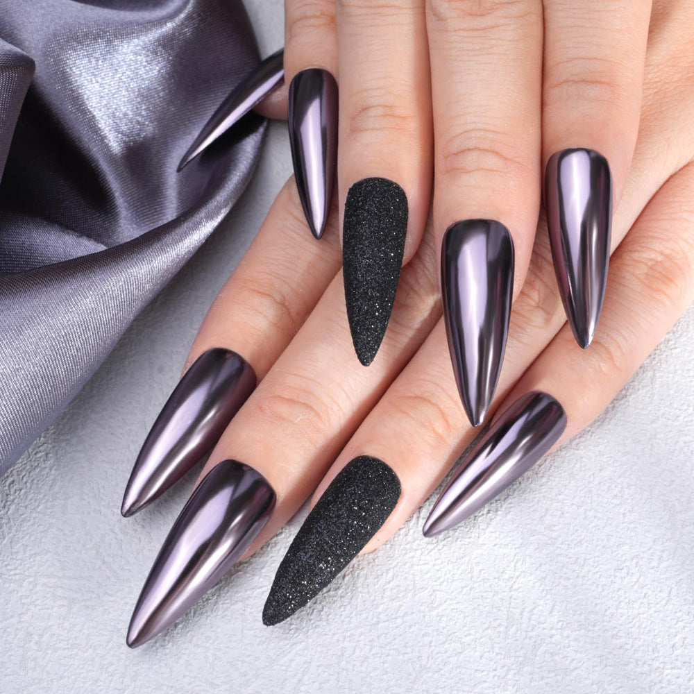 Pretty Diva chrome nail powder ideas image demonstrates versatile nail art uses.