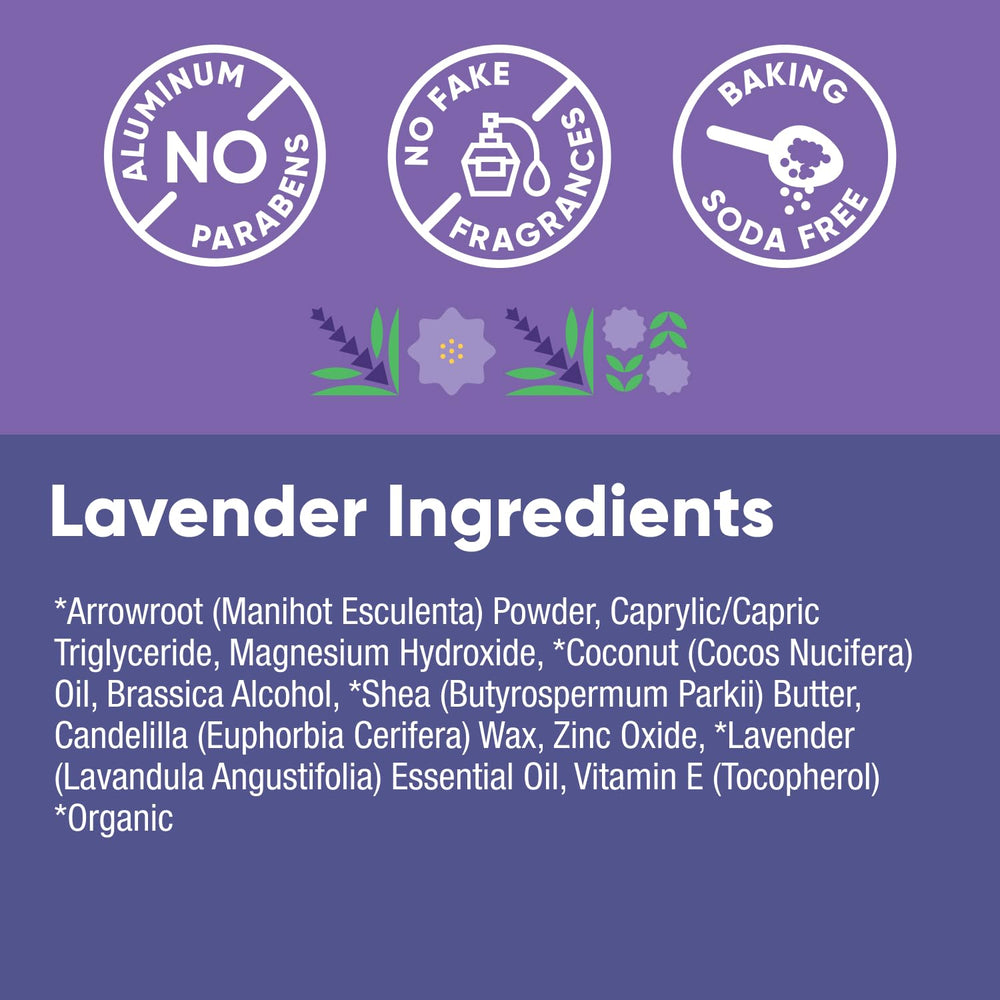 Pretty Frank lavender scent and easy 1-2 swipe application.