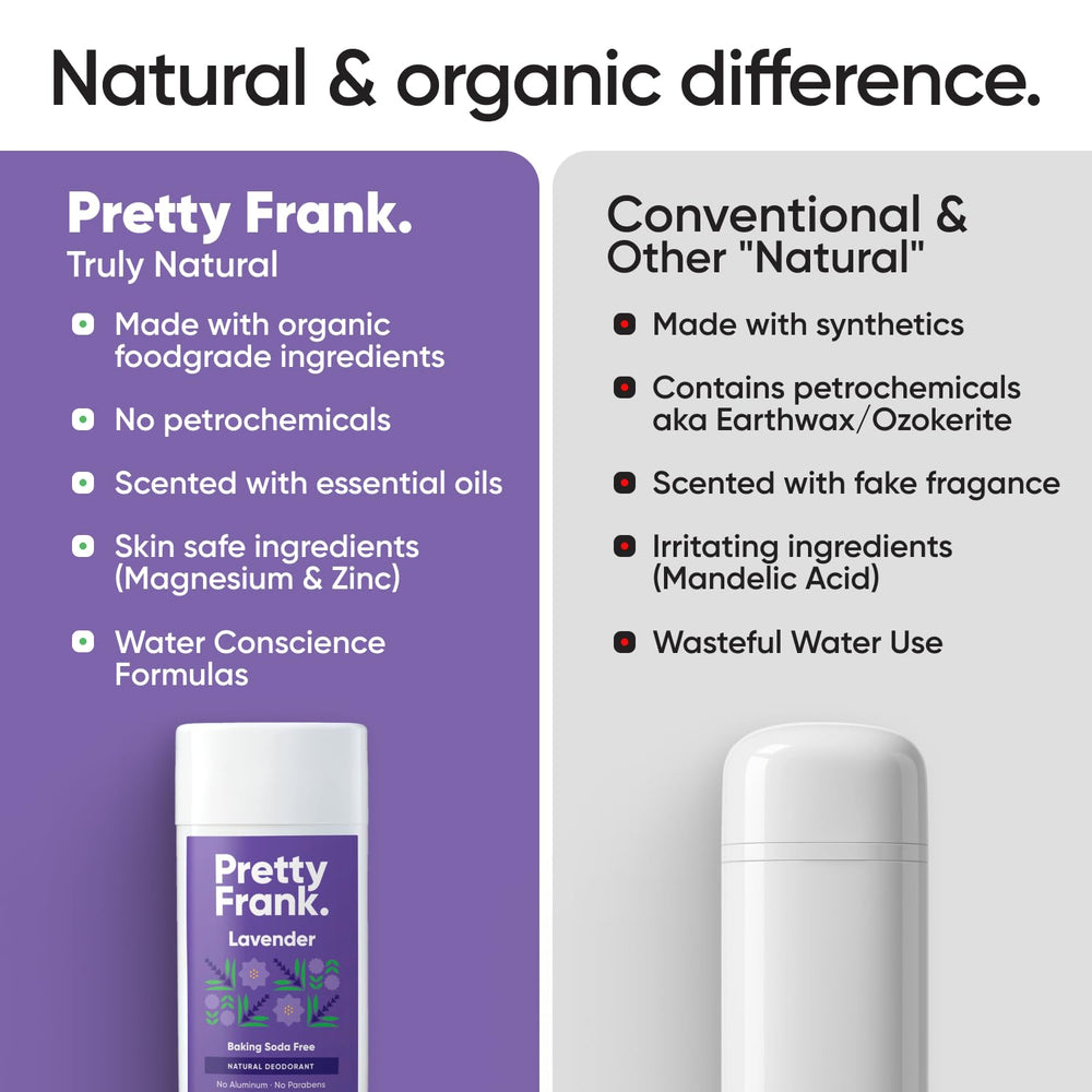 Pretty Frank odor-control with zinc and magnesium for natural freshness.