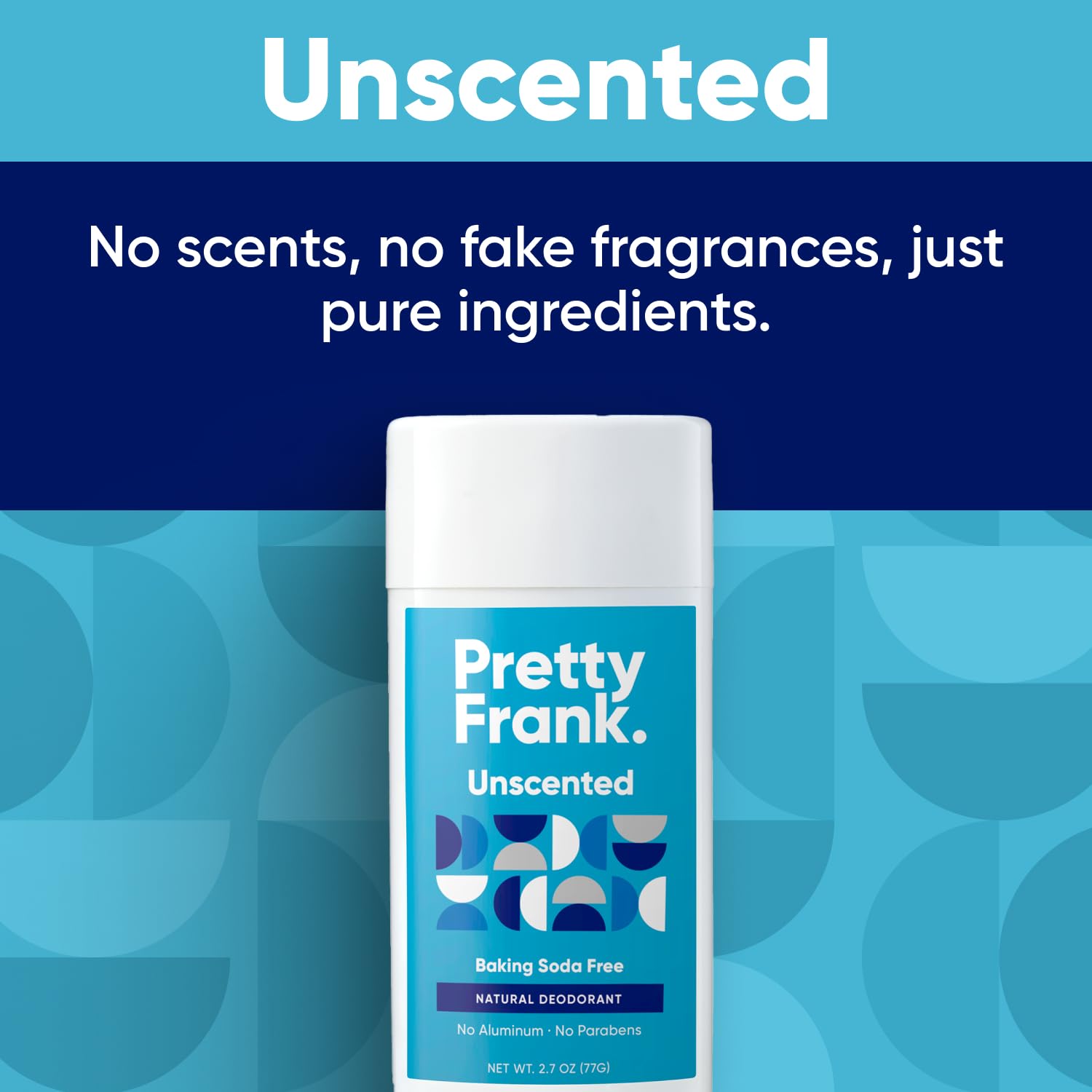 Pretty Frank organic ingredients coconut oil and shea butter for skin comfort.