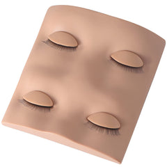 Pretty Memory: cabeza de maniquí con pestanas removibles para práctica.