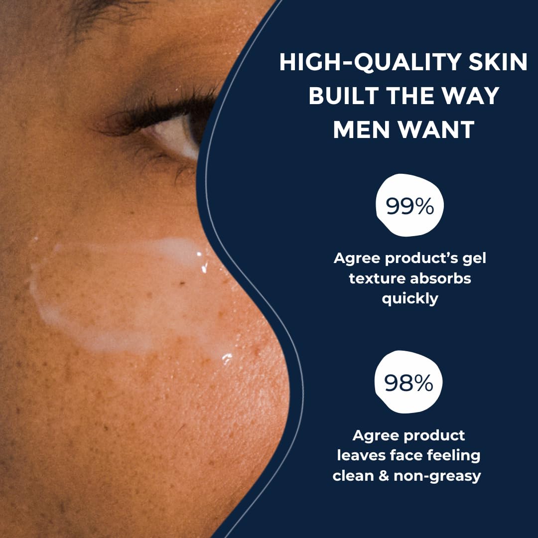 Prettyboy Face Revival Gel application close-up highlights fast absorption for a clean feel.