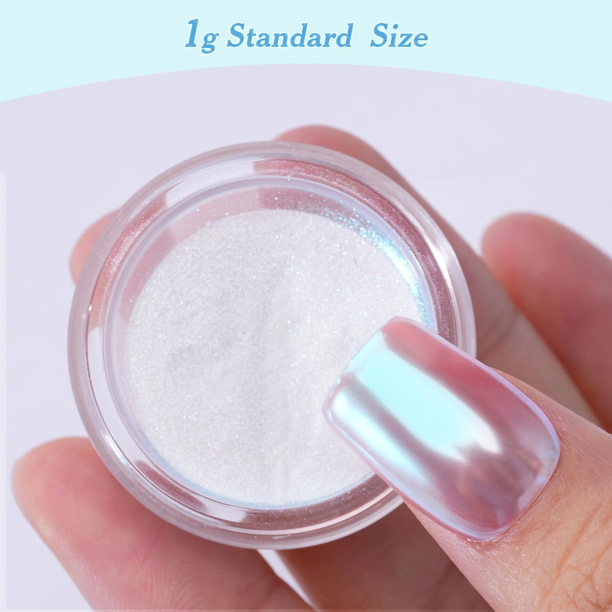 Pretty Diva Moonlight Powder sponge applicators for precise, mess-free chrome application.