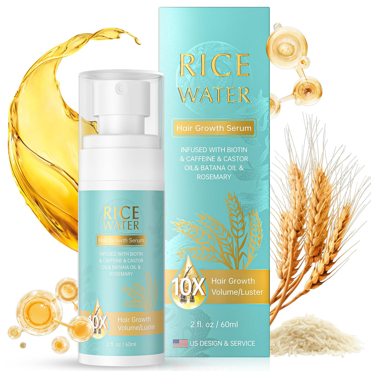 PRFTMK hair growth serum bottle with rosemary for fuller-looking hair