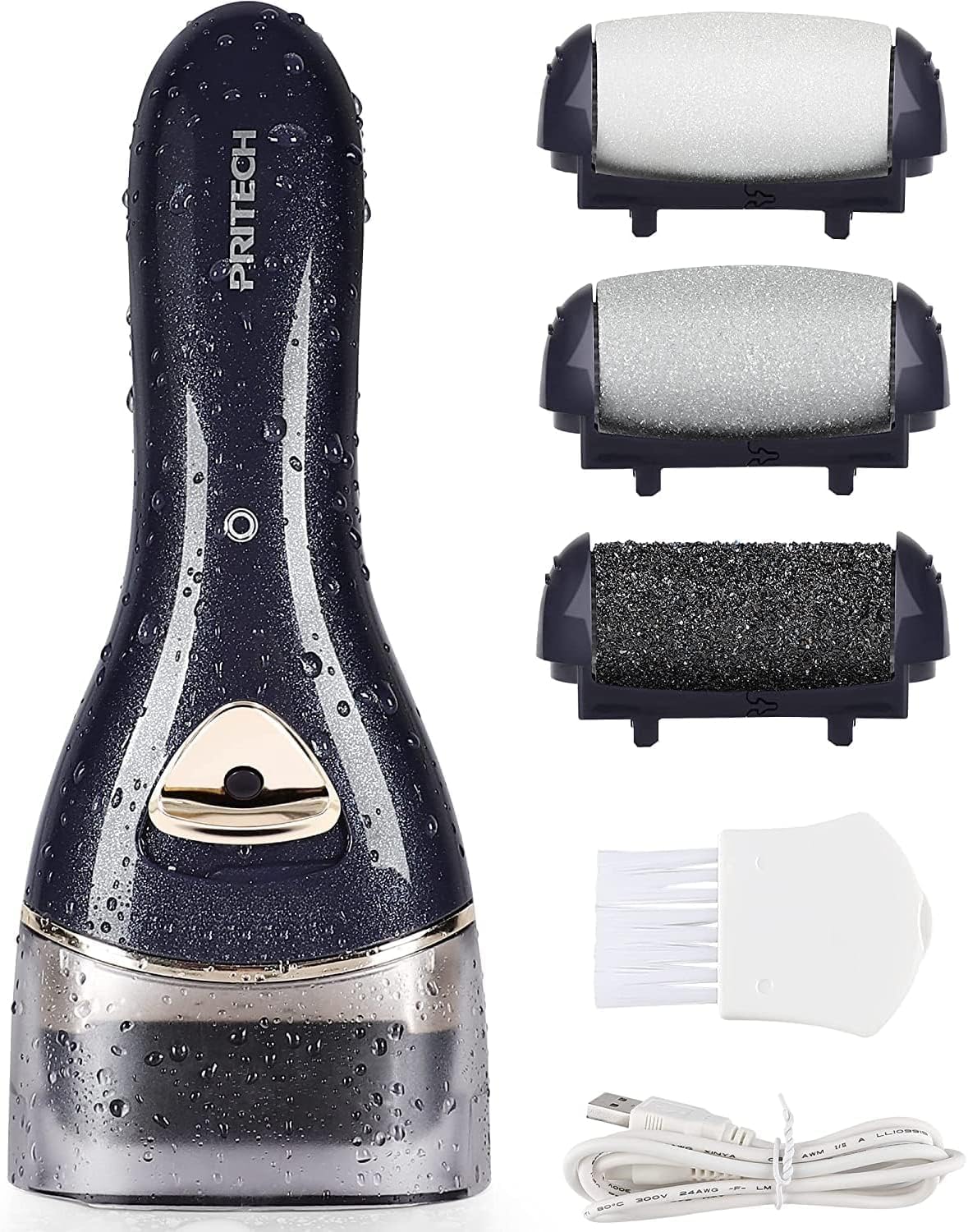 PRITECH electric foot callus remover cordless for convenient at-home pedicures