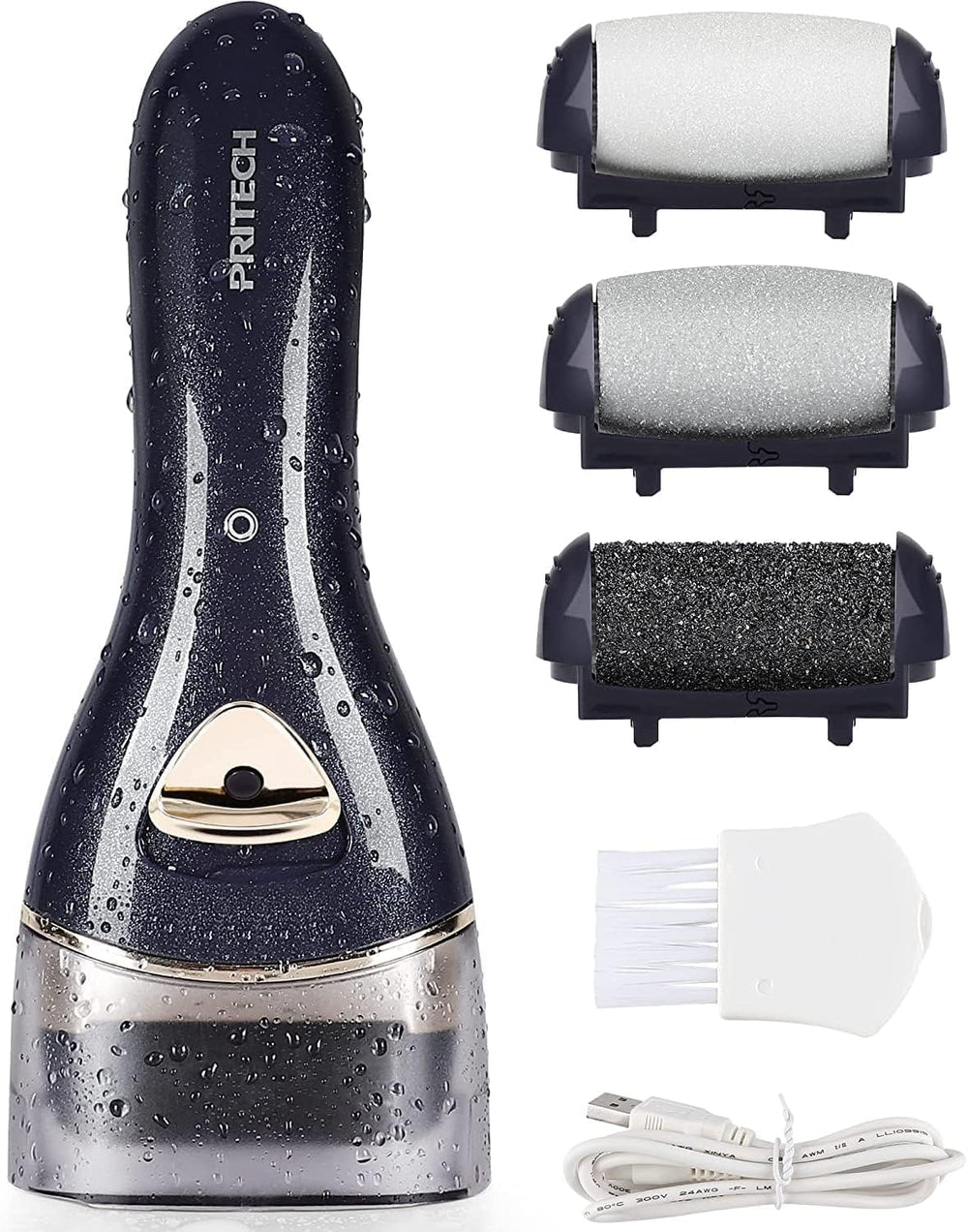 PRITECH electric foot callus remover cordless for convenient at-home pedicures