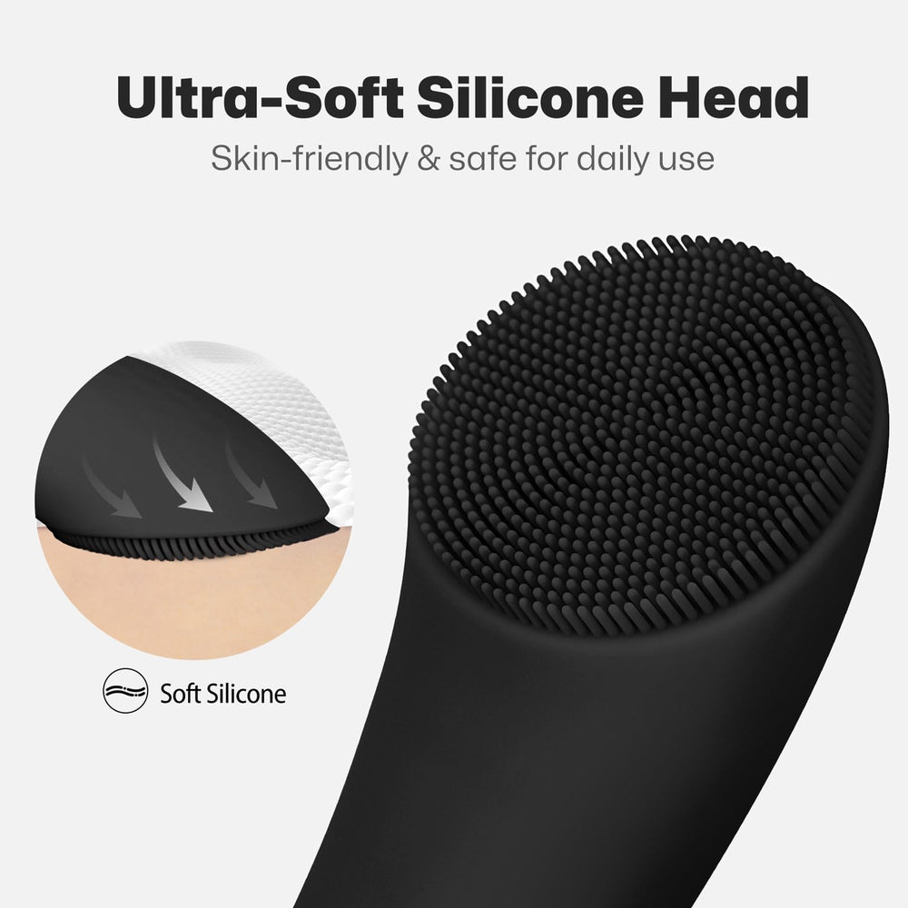PRITECH brush vibrator modes for deep cleansing and relaxing massage.
