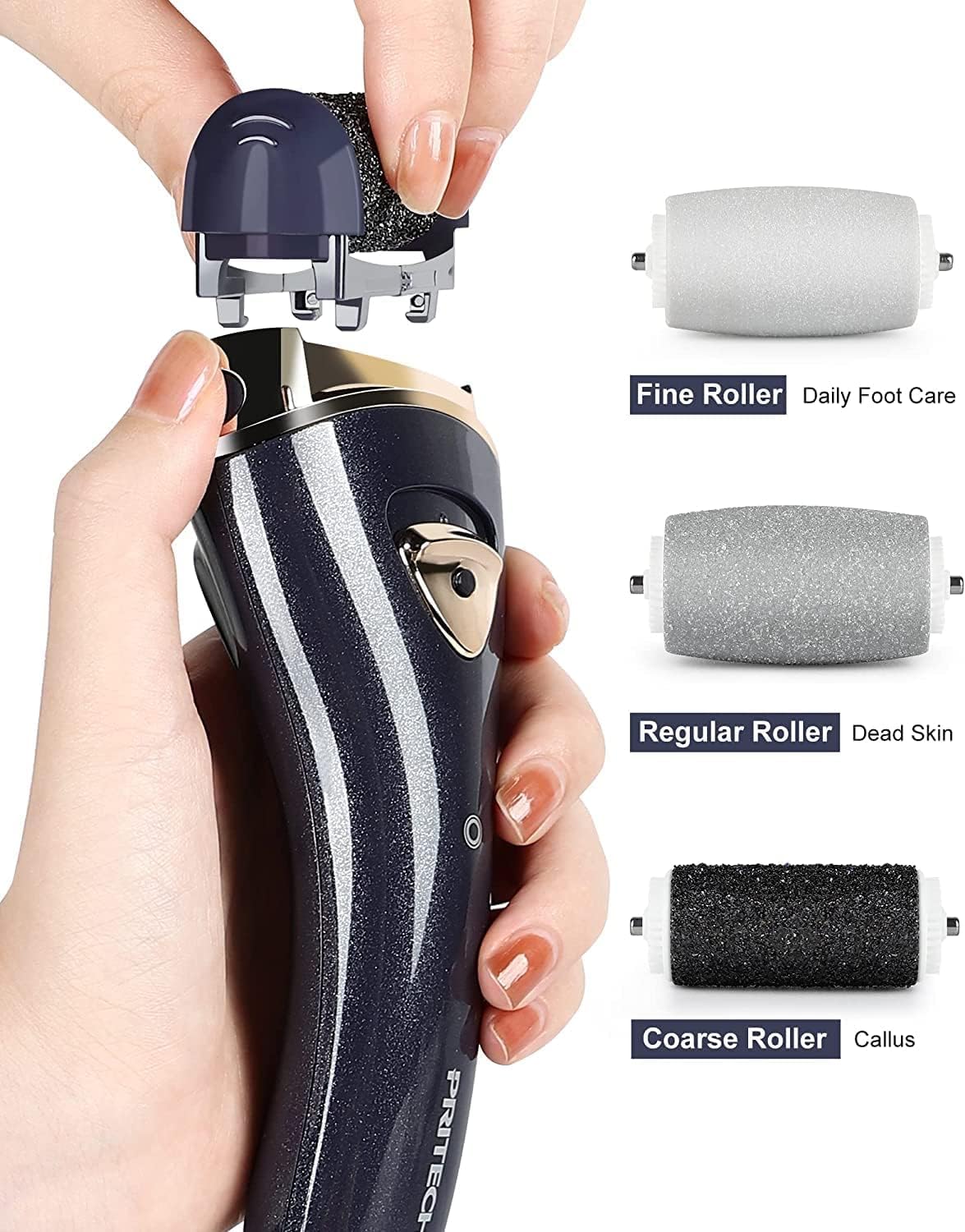 PRITECH rollers variety enables tailored smoothing for stubborn calluses