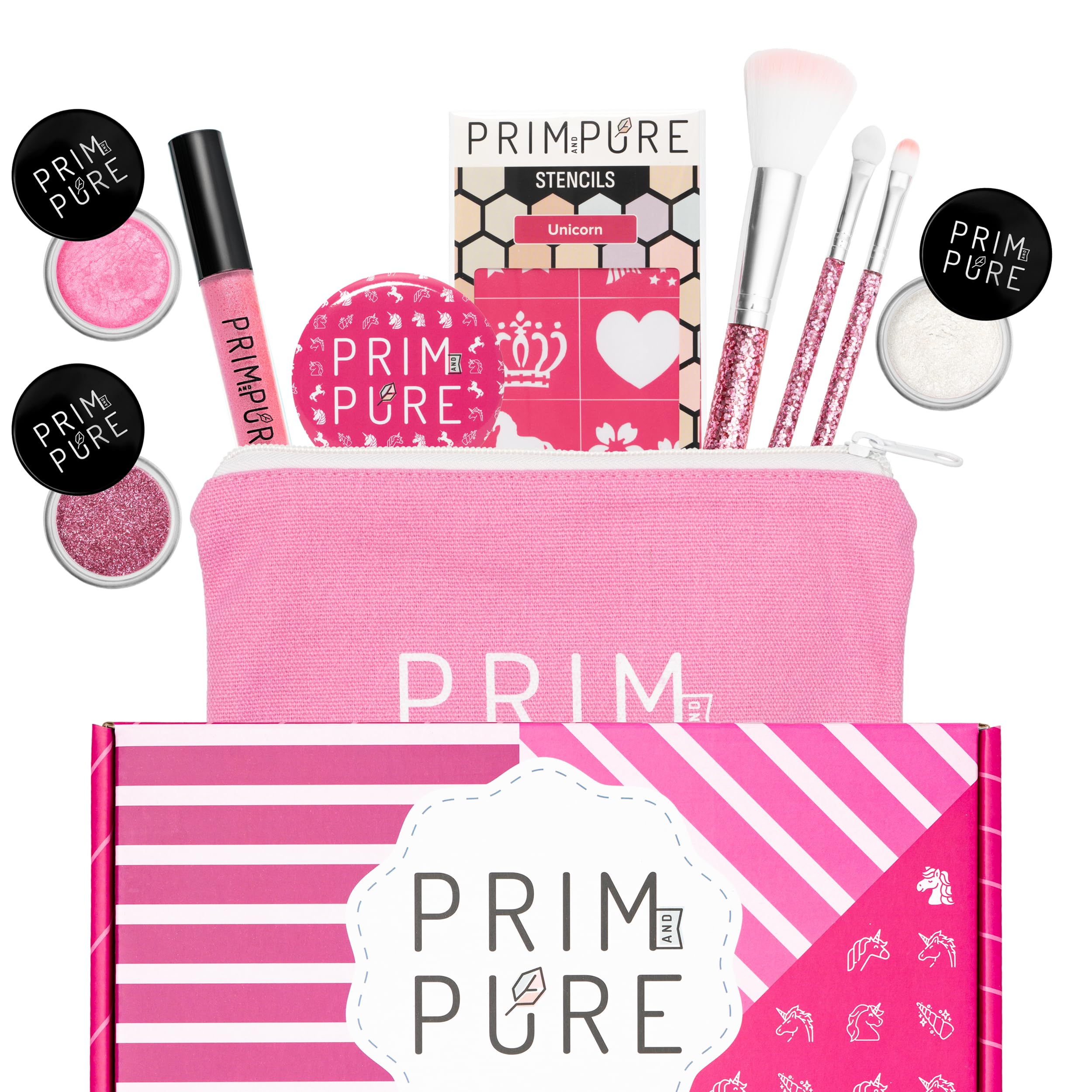 Prim and Pure unicorn stencil kit for creative, kid-friendly makeup play