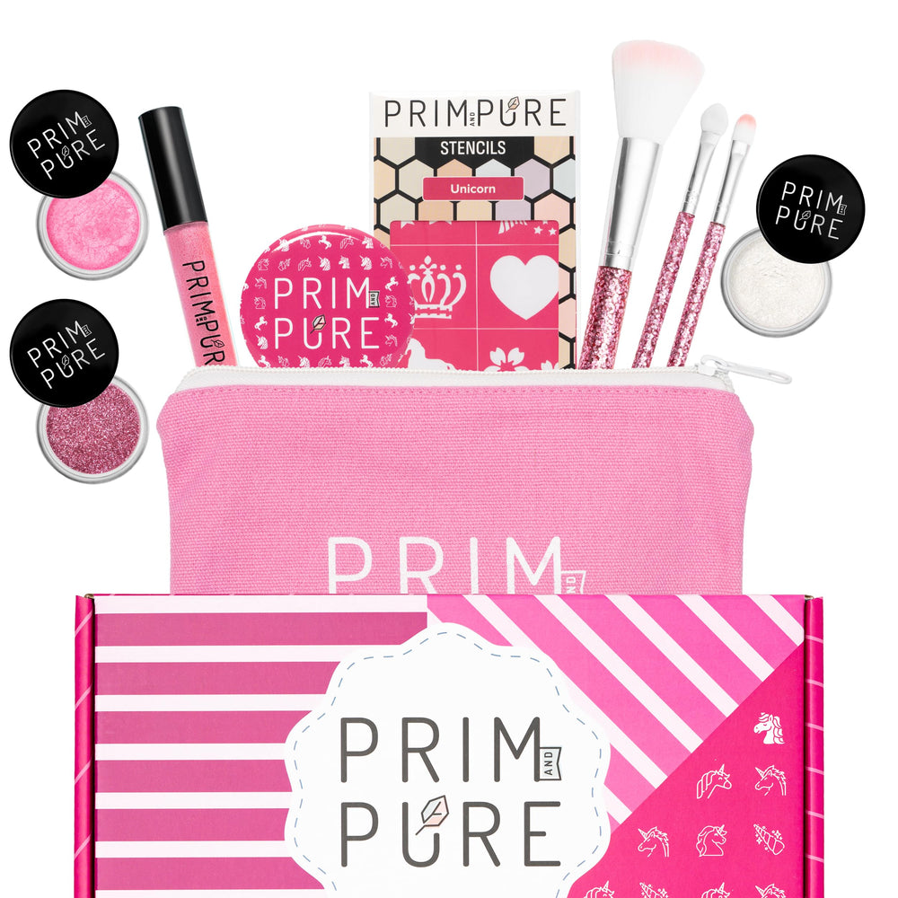 Prim and Pure unicorn stencil kit for creative, kid-friendly makeup play
