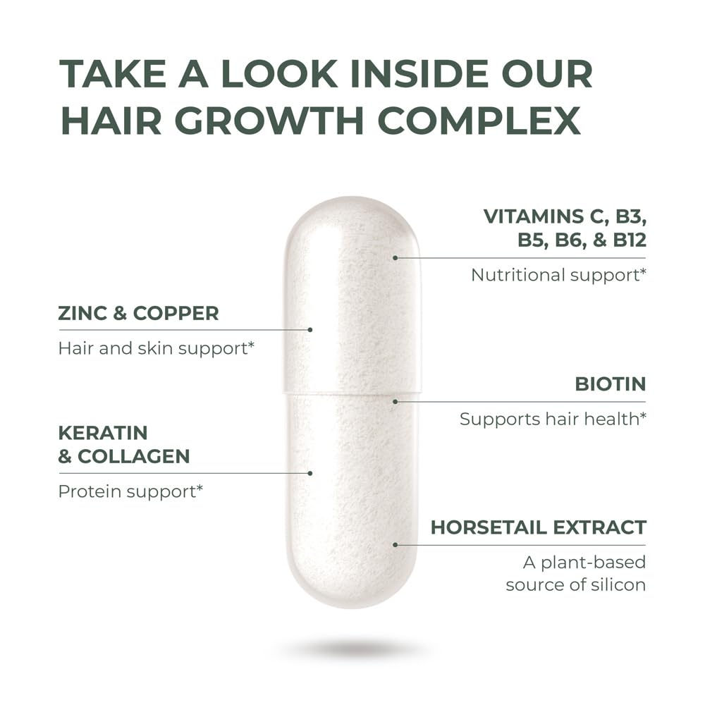 Primal Harvest Hair Growth ingredients glance mentions Type II collagen and bamboo extract.
